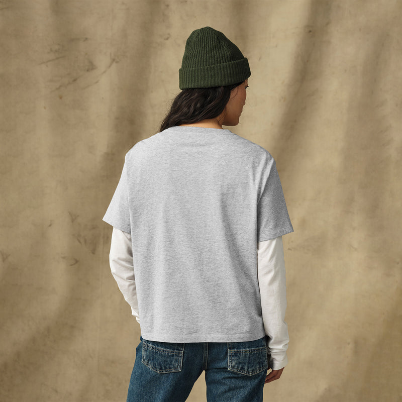 Women's short sleeve pocket tee par Filson | Heather gray (Gray)