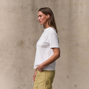 Women's short sleeve pocket tee par Filson | Bright white (White)