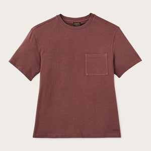 Women's short sleeve pocket tee by Filson | Loam brown (Red)