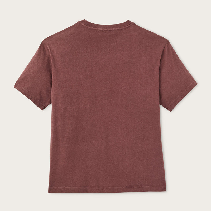 Women's short sleeve pocket tee by Filson | Loam brown (Red)
