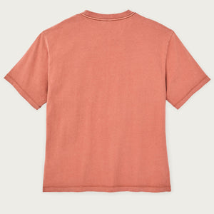 Women's short sleeve pocket tee by Filson | Copper brown (Pink)