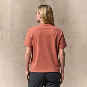 Women's short sleeve pocket tee by Filson | Copper brown (Pink)