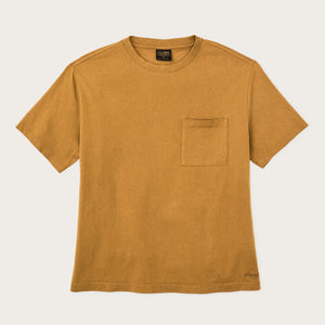 Short sleeve pocket tee für damen von Filson | Bronze brown (Yellow)