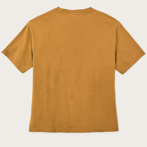 Short sleeve pocket tee für damen von Filson | Bronze brown (Yellow)