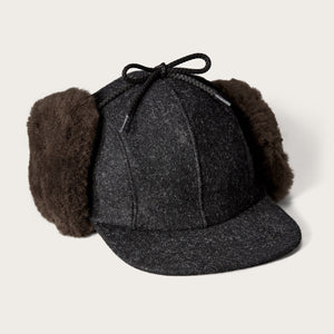 Double mackinaw wool cap by Filson | Charcoal dark brown (Brown)