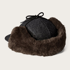 Double mackinaw wool cap by Filson | Charcoal dark brown (Brown)