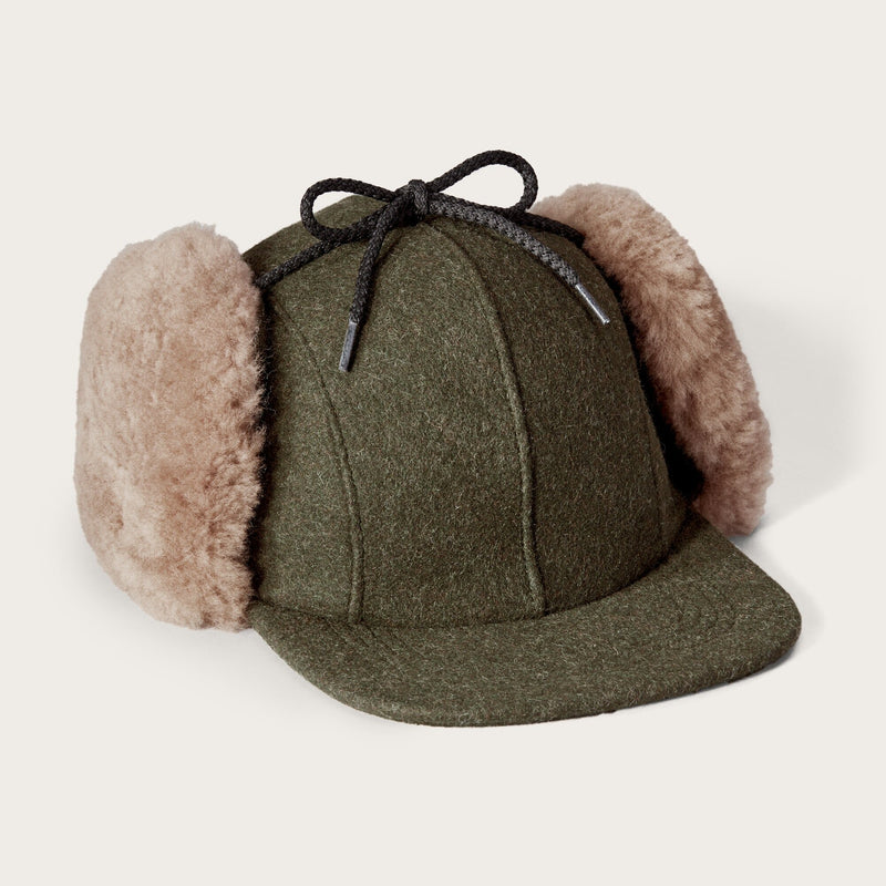 Double mackinaw wool cap by Filson | Forest green/acorn (Green)