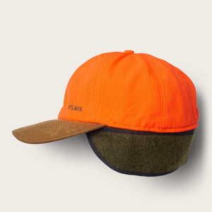 Insulated blaze/tin cloth cap by Filson | Desert tan / blaze o (Orange)