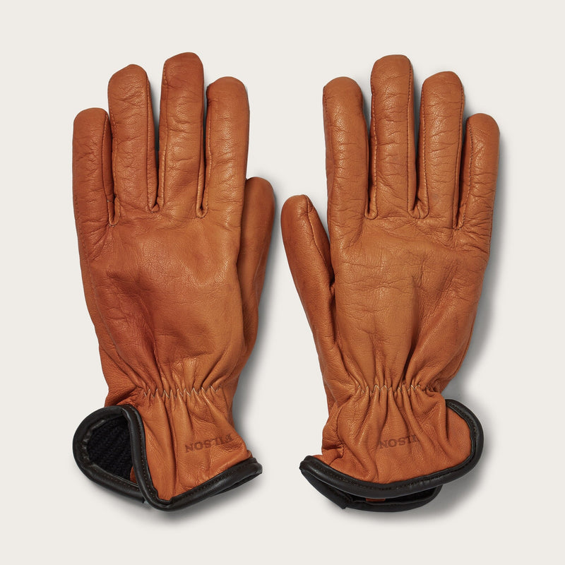 Original lined goatskin gloves di Filson | Saddle brown (Yellow)