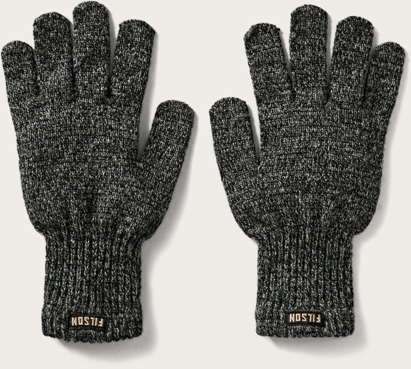 Full finger knit gloves by Filson | Charcoal (Grey)