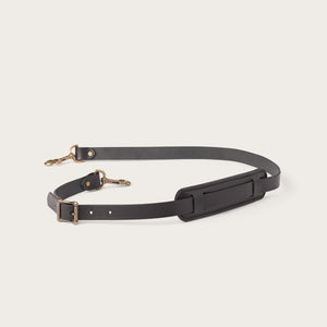 Bridle leather shoulder strap by Filson | Black (Black)