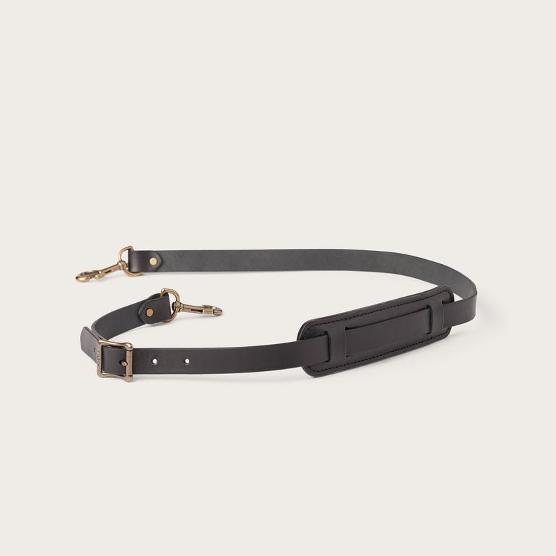 Bridle leather shoulder strap by Filson | Black (Black)