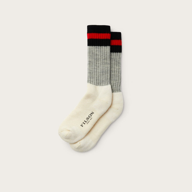 1970's logger thermal socks von Filson | Black red (Red)