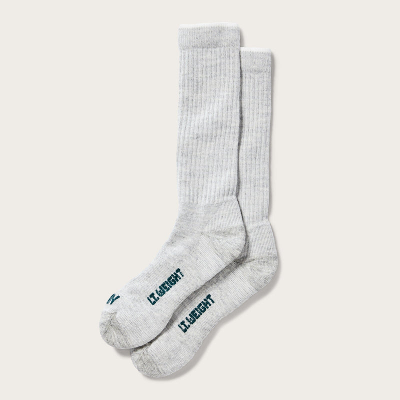 Lightweight traditional crew sock by Filson | Gray heather (Gray)