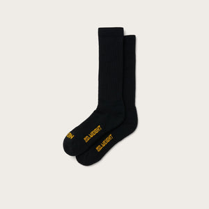 Midweight traditional crew socks di Filson | Black (Black)