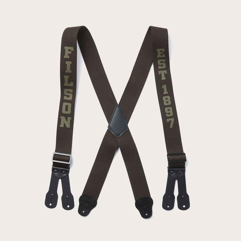 Filson logger suspenders von Filson | Dark brown (Brown)