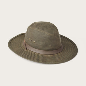 Tin cloth bush hat di Filson | Otter green (Green)