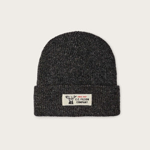 Lined ragg wool beanie di Filson | Charcoal black (Gray)