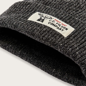 Lined ragg wool beanie di Filson | Charcoal black (Gray)