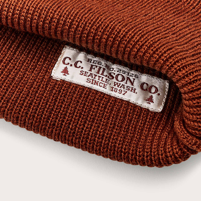 Fleet watch cap by Filson | Burnt ochre (Brown)