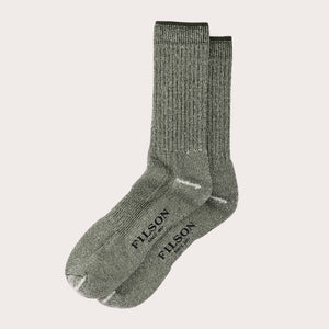 Trekking crew socks di Filson | Olive heather (Green)