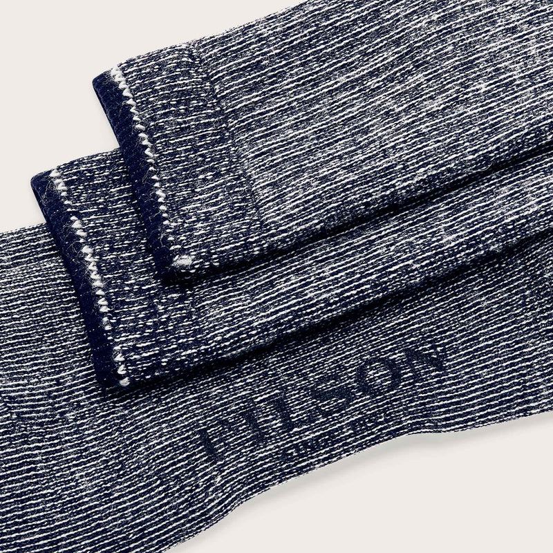 Trekking crew socks by Filson | Navy heather (Blue)