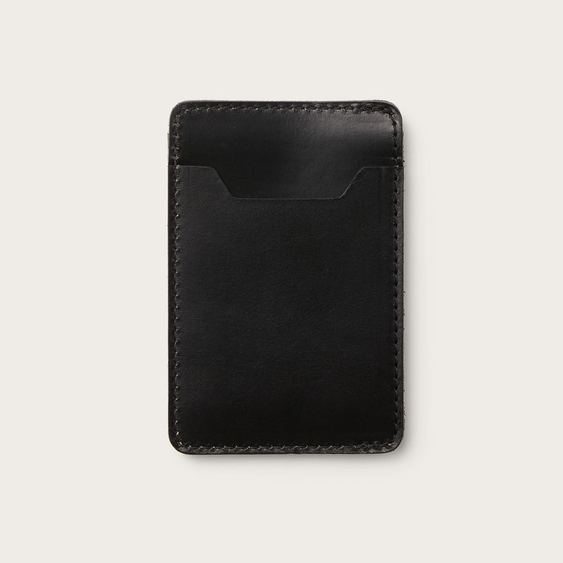 Filson leather card case by Filson | Black (Black)