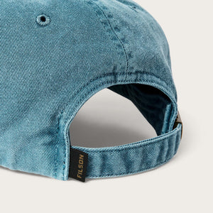 Washed low-profile logger cap by Filson | Slate / mallard (Blue)