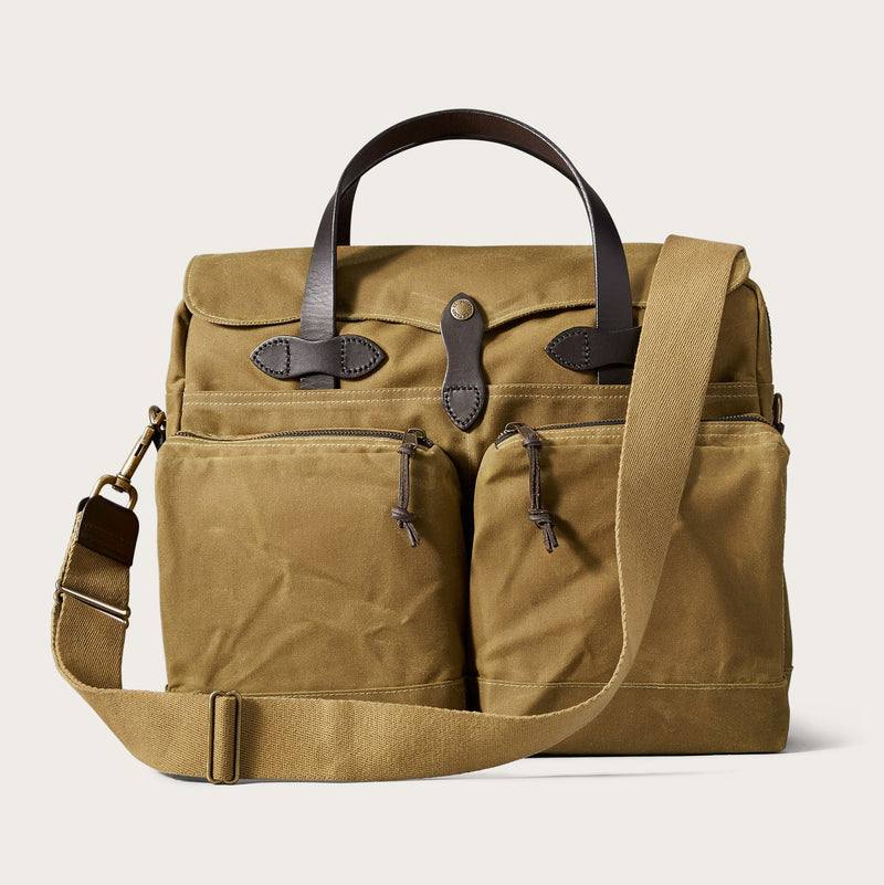 24 hour tin cloth briefcase di Filson | Dark tan (Beige)