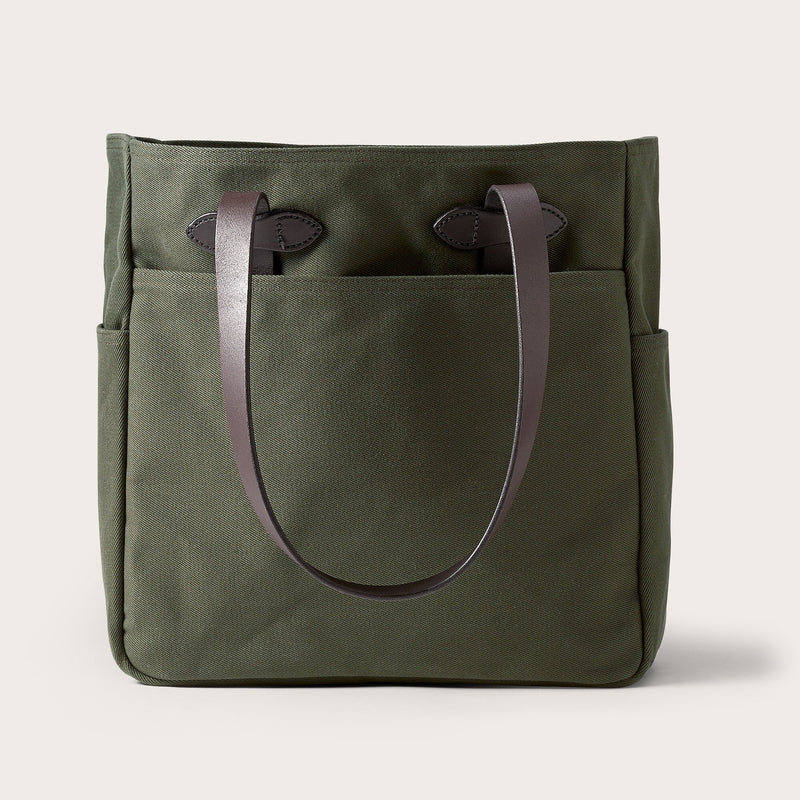 Rugged twill tote bag by Filson | Otter green (Green)