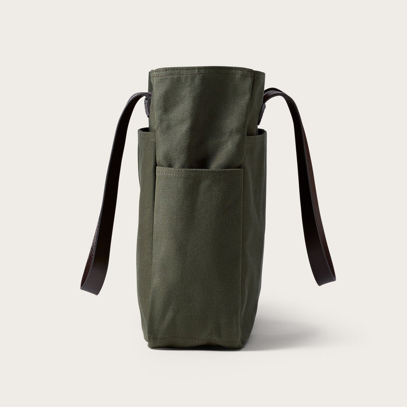 Rugged twill tote bag by Filson | Otter green (Green)