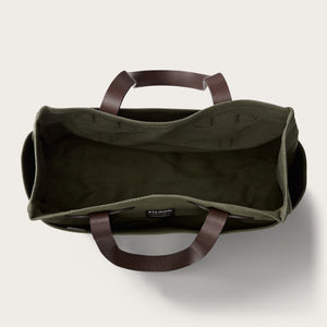 Rugged twill tote bag by Filson | Otter green (Green)