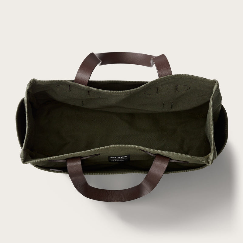 Rugged twill tote bag by Filson | Otter green (Green)