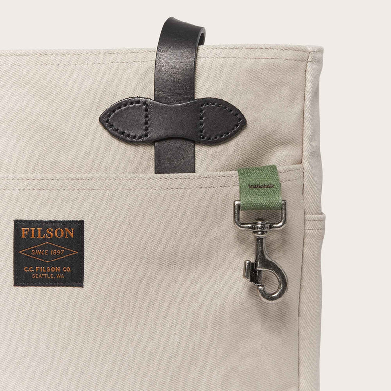 Rugged twill tote bag by Filson | Twine (Beige)