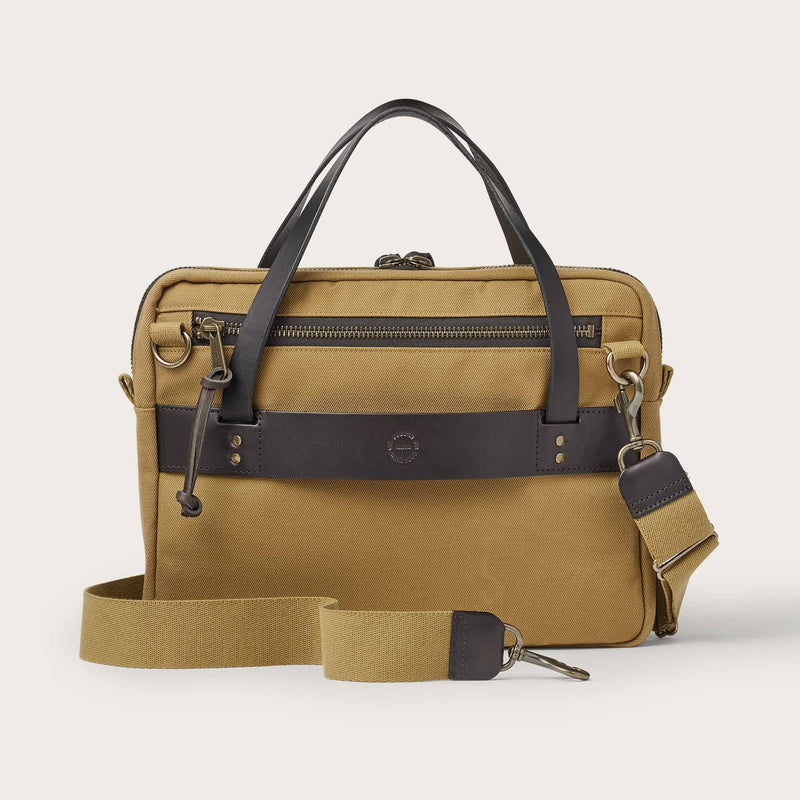 Rugged twill compact briefcase von Filson | Tan (Beige)