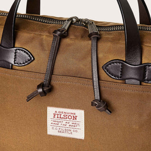 Tin cloth compact briefcase di Filson | Dark tan (Beige)