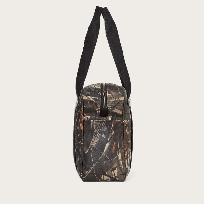 Tin cloth tote bag with zipper by Filson | Realtree hardwoods c (Brown)