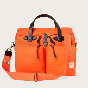 24 hour tin cloth briefcase by Filson | Flame (Orange)