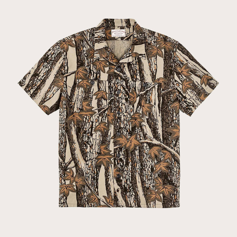 Rustic short sleeve camp shirt von Filson | Maple bark camo / ta (Brown)