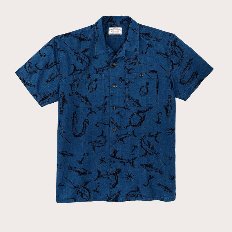 Rustic short sleeve camp shirt von Filson | Deep sea / indigo (Blue)