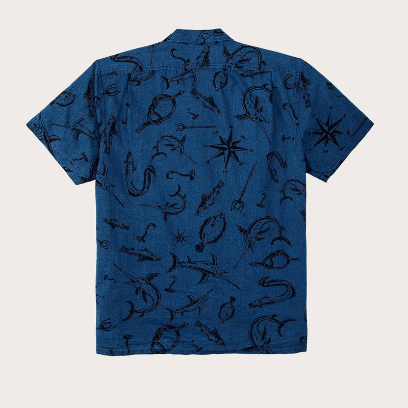 Rustic short sleeve camp shirt von Filson | Deep sea / indigo (Blue)