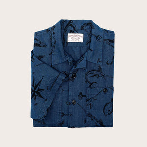 Rustic short sleeve camp shirt von Filson | Deep sea / indigo (Blue)