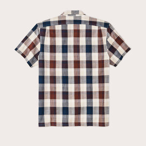 Rustic short sleeve camp shirt by Filson | Heartwood / navy / s (Multicolor)