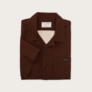 Rustic short sleeve camp shirt by Filson | Brown / trout (Brown)