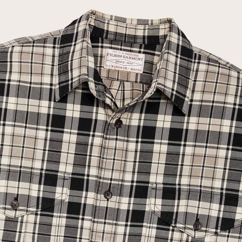 Lightweight alaskan guide shirt by Filson | Cream / black / gray (Multicolor)