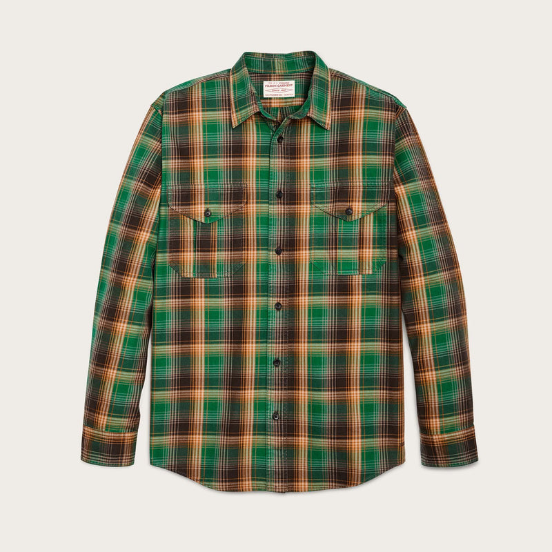 Lightweight alaskan guide shirt by Filson | Yellow / green / gra (Green)