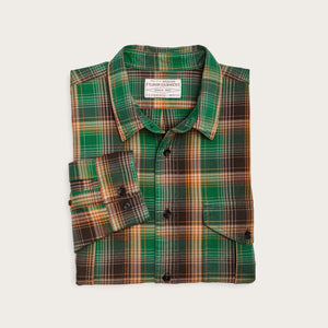 Lightweight alaskan guide shirt by Filson | Yellow / green / gra (Green)