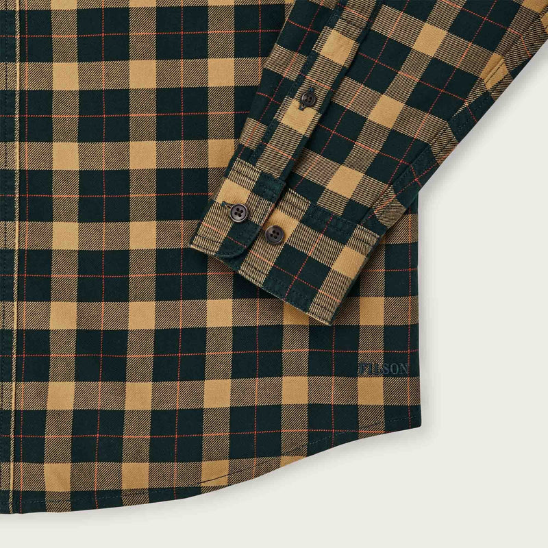 Lightweight alaskan guide shirt di Filson | Spruce bronze plaid (Green)