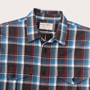 Lightweight alaskan guide shirt by Filson | Glacier blue plaid (Blue)