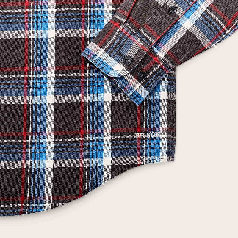 Lightweight alaskan guide shirt by Filson | Glacier blue plaid (Blue)